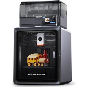 طابعة ANYCUBIC Kobra S1 Combo ثلاثية الأبعاد، التجفيف والطباعة في نفس الوقت، 4 ألوان مذهلة مع Anycubic ACE PRO، طباعة فائقة السرعة 600 مم/ثانية، حجم الطباعة 250 × 250 × 250 مم in Kuwait