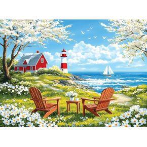 500 قطعة لغز اللغز للبالغين ، اللطيف الكلب بانوراما أحجية 500 قطعة ، منزل حديقة وألغاز بانوراما للبالغين ، هدايا حفلة عائلة متعة في ألعاب الأسرة 20.5 × 15 في in Kuwait