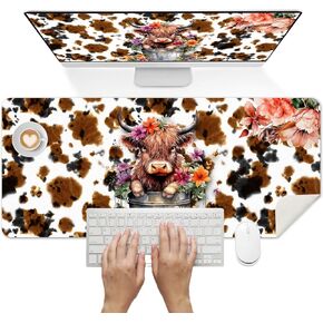 Britimes Teal Mauve Marble Desk Mat Watercolor Golden Purple Deak Pad Non-Slip Pu Leather Leather Barge Keyboard Mouse Pad Office Office Office Office و Work و Home Decor (31.5 "x15.7") in Kuwait