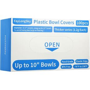 FayLongSky 100 Bowl Covers Bread Proofing Plastic Wrap for Food Shower Caps for Sourdough Bread Baking Rising Elastic Reusable Banneton covers Outdoor Fresh Keeping Bags BPA Free Food Grade in Saudi Arabia