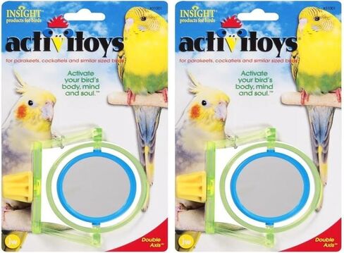 JW Pet Company Activitoy Double Axis Small Bird Toy, Colors Vary in Saudi Arabia