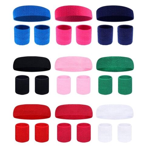 Absorbent Moisture Absorption Wristband Kids Headbands Fitness Wrist Band Yoga For Gym Running For Outdoor Sport(5) in Saudi Arabia