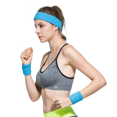 Absorbent Moisture Absorption Wristband Kids Headbands Fitness Wrist Band Yoga For Gym Running For Outdoor Sport(5) in Saudi Arabia