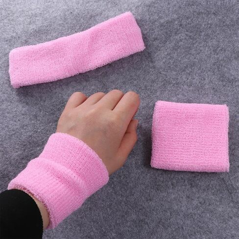 Absorbent Moisture Absorption Wristband Kids Headbands Fitness Wrist Band Yoga For Gym Running For Outdoor Sport(5) in Saudi Arabia