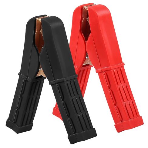 2PCS Power Replacement Battery Alligator Clips Jumper Cable Clamps Welder Clips Crocodile Heavy Duty Clamps Pure Copper 500A Car Battery Charger for Automotive Car Vehicle Boat in Saudi Arabia