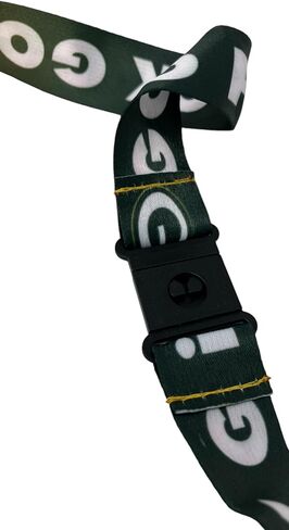 Pro Specialties Group PSG INC NFL Unisex Green Bay Packers Go Pack Go Deluxe Lanyard, Team Colors, One Size, Medium in Saudi Arabia