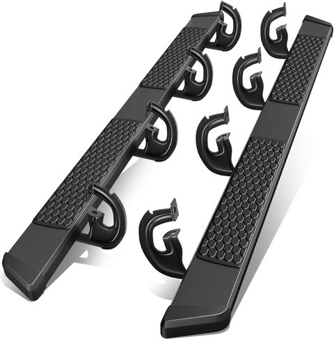 Auto Dynasty Honeycomb Running Boards Compatible with 2004-2014 Ford F-150 Super/Extended Cab, Stainless Steel Side Step Rail Nerf Bars, 5.5" Step Bars, Polished Chrome in Saudi Arabia
