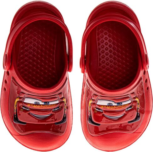 سيارات Josmo Kids Clog Sandal Slid-on Slides for Boys-Lightning McQueen مغلق إصبع القدم مع الخلفية (الأحجام: 5-10 صغار / 11-12 أطفال صغار) in Kuwait