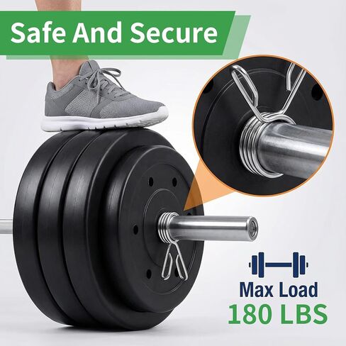 MAQUITA 8 Pack 2 Inch Dumbbell Spring Collars Barbell Clamps Locking Collars Clips for Weightlifting Exercise Fitness Training Supplies (Silver) in Saudi Arabia