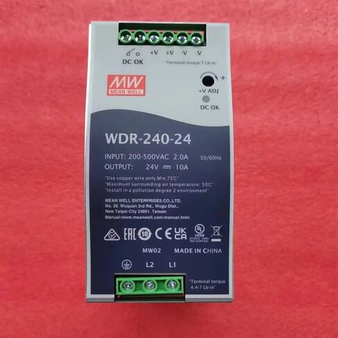 WDR-240 WDR-240-24 WDR-240-48 240 واط مصدر طاقة صناعي DIN للسكك الحديدية (WDR-240-48) in Saudi Arabia