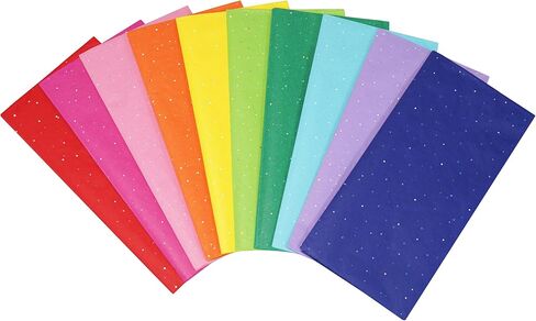 Bobobag 80 Sheets 20 × 20 بوصة ورق الأنسجة لأكياس الهدايا ، والأنسجة باستيل قوس قزح للهدية للتخرج وأعياد الميلاد وجميع المناسبات in Kuwait