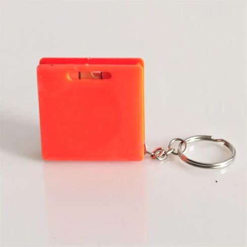 Keychain Construction Tools Roulette Measuring Instrument 1M Retractable Ruler Steel Tape Measure Mini Measure Tape Multifunctional(Blue) in Saudi Arabia