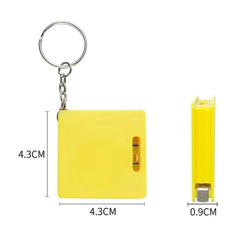 Keychain Construction Tools Roulette Measuring Instrument 1M Retractable Ruler Steel Tape Measure Mini Measure Tape Multifunctional(Blue) in Saudi Arabia