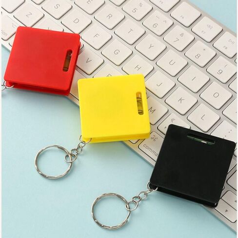 Keychain Construction Tools Roulette Measuring Instrument 1M Retractable Ruler Steel Tape Measure Mini Measure Tape Multifunctional(Blue) in Saudi Arabia