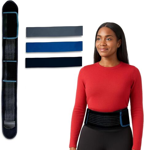 Joey Thurman's Walk Belt, Waist Trimmer for Men and Women Weight Loss for Walking Black with 3 Mini Resistance Bands and 21-Day Walking Challenge Plan in Saudi Arabia