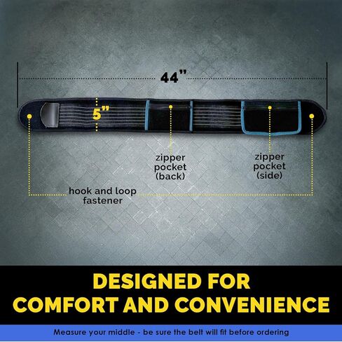 Joey Thurman's Walk Belt, Waist Trimmer for Men and Women Weight Loss for Walking Black with 3 Mini Resistance Bands and 21-Day Walking Challenge Plan in Saudi Arabia