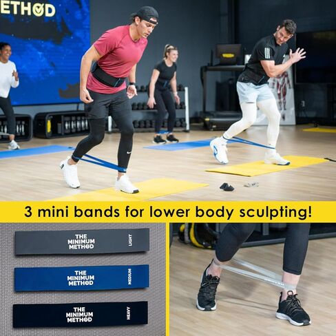 Joey Thurman's Walk Belt, Waist Trimmer for Men and Women Weight Loss for Walking Black with 3 Mini Resistance Bands and 21-Day Walking Challenge Plan in Saudi Arabia