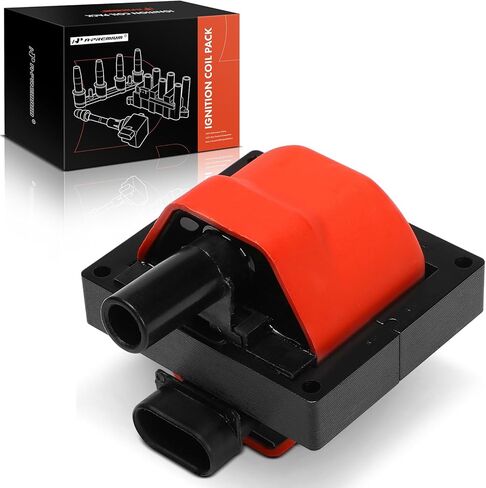 A-Premium (Yellow) Engine Ignition Coil Pack Compatible with Chevrolet Silverado 1500 & GMC Sierra 1500 & Cadillac Escalade & Buick Roadmaster & Isuzu NPR & Oldsmobile Bravada & Workhorse & Pontiac in Saudi Arabia