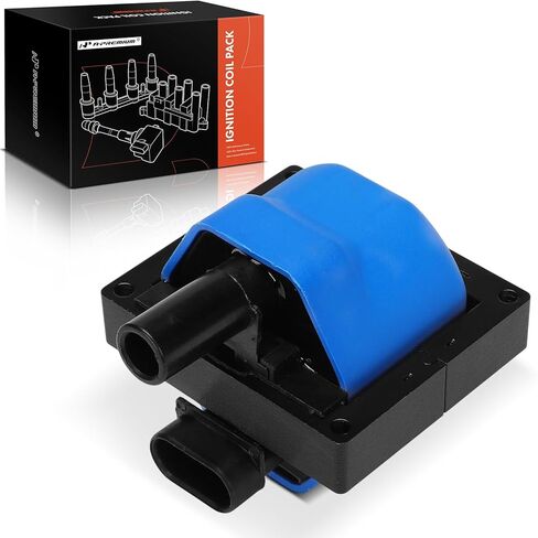 A-Premium (Yellow) Engine Ignition Coil Pack Compatible with Chevrolet Silverado 1500 & GMC Sierra 1500 & Cadillac Escalade & Buick Roadmaster & Isuzu NPR & Oldsmobile Bravada & Workhorse & Pontiac in Saudi Arabia