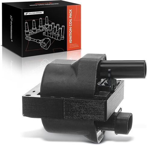 A-Premium (Yellow) Engine Ignition Coil Pack Compatible with Chevrolet Silverado 1500 & GMC Sierra 1500 & Cadillac Escalade & Buick Roadmaster & Isuzu NPR & Oldsmobile Bravada & Workhorse & Pontiac in Saudi Arabia