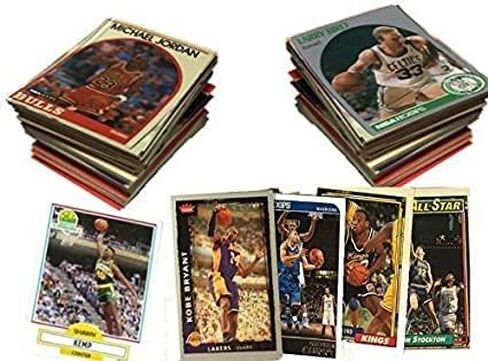 Alleo 100 Official NBA Basketball Cards, Rookies, Stars, Hall of Fame and 1 Authentic Autograph or Jersey Cards in Saudi Arabia