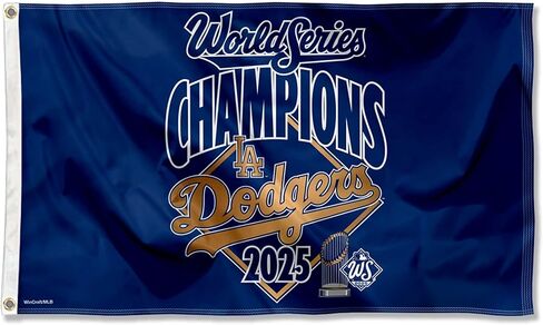 Los Angeles Dodgers 2025 World Champions Series 3x5 Flag in Saudi Arabia