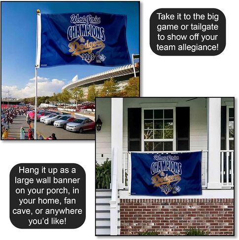 Los Angeles Dodgers 2025 World Champions Series 3x5 Flag in Saudi Arabia