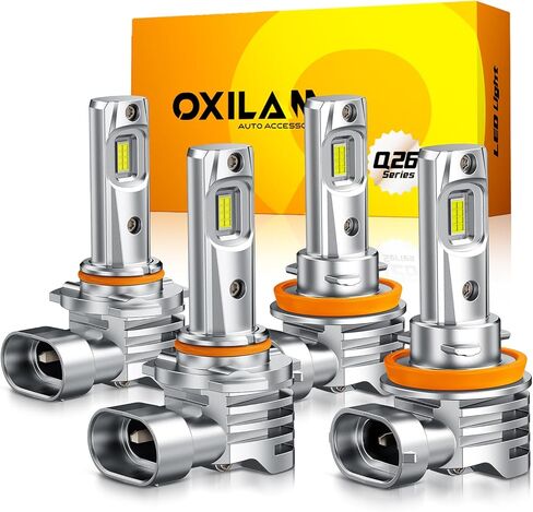 Oxilam 9005/HB3 9006/HB4 LED LED Combo ، 60000lm Super Wright 6500K HB3 HB4 FOG PLUS in Kuwait