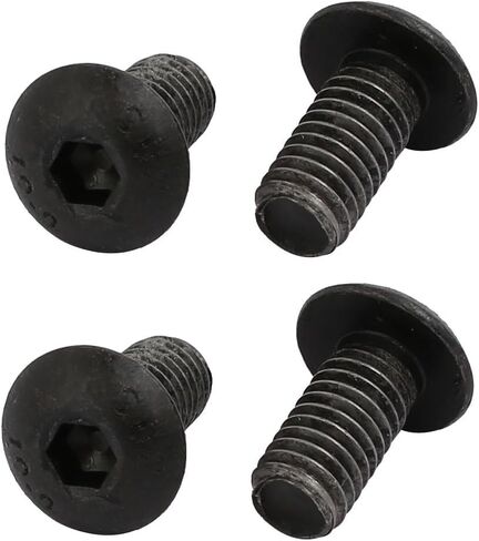 uxcell 4pcs M5x10mm 10.9 Grade Hex Socket Reverse Left Hand Thread Screw Bolt Black in Saudi Arabia