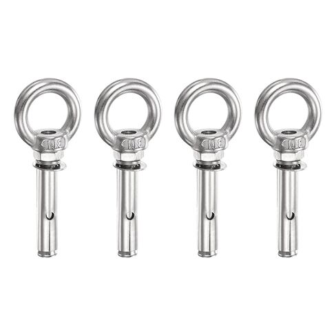 PATIKIL M8x75mm Expansion Lifting Eyebolt, 2 Pcs Stainless Steel Ring Lifting Expansion Bolts Screw Heavy Duty Internal Eye Bolt Fastener with Eye Ring for Concrete Wall Masonry in Saudi Arabia