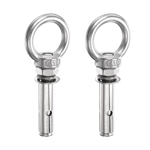 Patikil M8x75mm التوسع رفع Eyebolt، 2 جهاز كمبيوتر شخصى الفولاذ المقاوم للصدأ حلقة رفع توسيع البراغي المسمار الثقيلة العين الداخلية الترباس قفل مع حلقة العين لبناء الجدار الخرساني in Kuwait