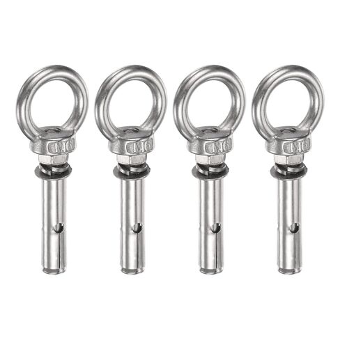 Patikil M8x75mm التوسع رفع Eyebolt، 2 جهاز كمبيوتر شخصى الفولاذ المقاوم للصدأ حلقة رفع توسيع البراغي المسمار الثقيلة العين الداخلية الترباس قفل مع حلقة العين لبناء الجدار الخرساني in Kuwait