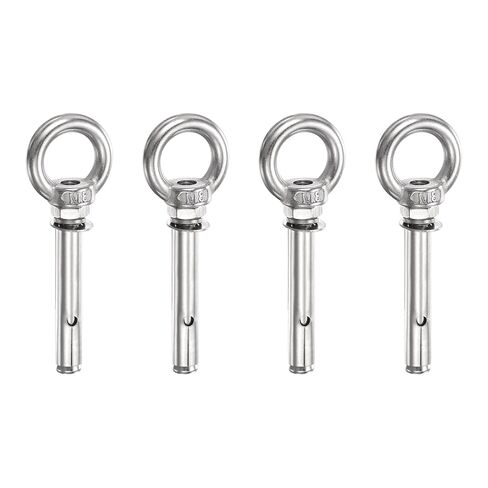 Patikil M8x75mm التوسع رفع Eyebolt، 2 جهاز كمبيوتر شخصى الفولاذ المقاوم للصدأ حلقة رفع توسيع البراغي المسمار الثقيلة العين الداخلية الترباس قفل مع حلقة العين لبناء الجدار الخرساني in Kuwait