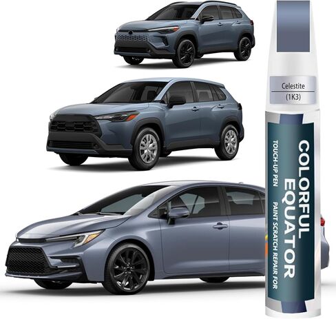 040 Super White/Ice Cap Touch Up Paint for Toyota, Car Paint Pen Scratch Repair Two-In-One Touch Up Paint, Premium Car Scratch Remover for Deep Scratches in Kuwait