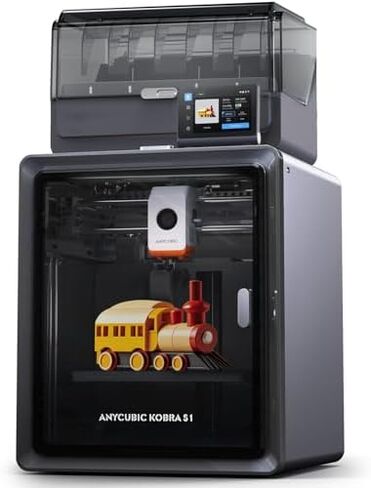 طابعة ANYCUBIC Kobra S1 Combo ثلاثية الأبعاد، التجفيف والطباعة في نفس الوقت، 4 ألوان مذهلة مع Anycubic ACE PRO، طباعة فائقة السرعة 600 مم/ثانية، حجم الطباعة 250 × 250 × 250 مم in Saudi Arabia