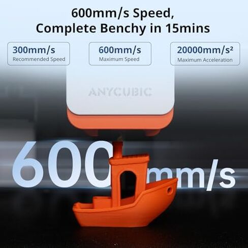 طابعة ANYCUBIC Kobra S1 Combo ثلاثية الأبعاد، التجفيف والطباعة في نفس الوقت، 4 ألوان مذهلة مع Anycubic ACE PRO، طباعة فائقة السرعة 600 مم/ثانية، حجم الطباعة 250 × 250 × 250 مم in Saudi Arabia
