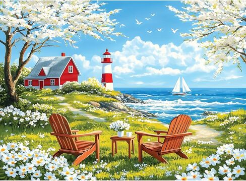 500 قطعة لغز اللغز للبالغين ، اللطيف الكلب بانوراما أحجية 500 قطعة ، منزل حديقة وألغاز بانوراما للبالغين ، هدايا حفلة عائلة متعة في ألعاب الأسرة 20.5 × 15 في in Kuwait