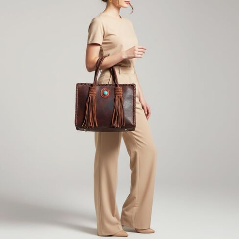 American Darling Tote Hair on Genuine Leather Western Women Bag | Handbag Purse for Cute in Saudi Arabia