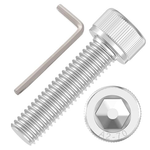 200 Pcs M3x10mm Hex Socket Cap Head Screws Bolts - 304 Stainless Steel Metric Machine Screws with Hex Spanner DIN912 in Saudi Arabia