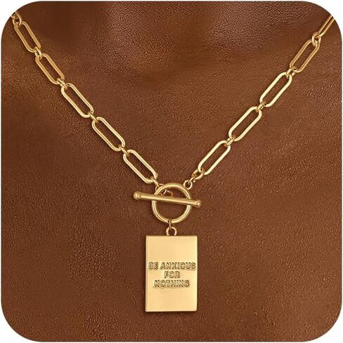 قلادة قلادة تشيسكي للنساء العصرية ، قلادة من الذهب الذهب الذهب 14K للسيدات تطرح الحرة حرة القلادة قلادة القلادة مكتنزة بسيطة أزياء المجوهرات الذهب للنساء الهدايا in Kuwait