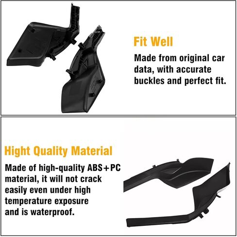 Moonlinks 2PCS Front Windshield Wiper Side Cowl Cover Compatible with Toyota RAV4 2019 2020 2021 2022, Wiper Cowl Extension Cover Trim Left Driver & Right Passenger Side for 53866-0R070/53867-0R070 in Saudi Arabia