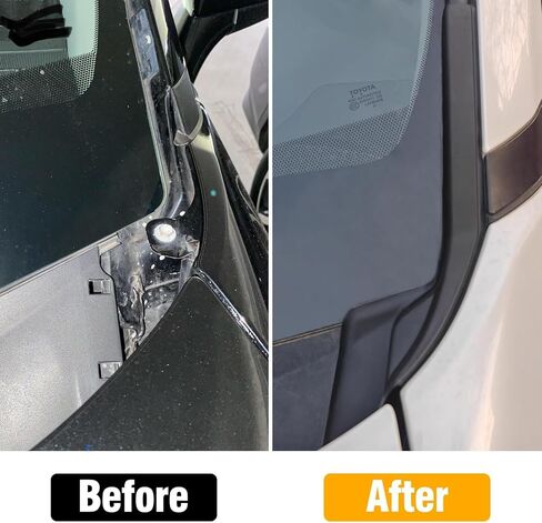 Moonlinks 2PCS Front Windshield Wiper Side Cowl Cover Compatible with Toyota RAV4 2019 2020 2021 2022, Wiper Cowl Extension Cover Trim Left Driver & Right Passenger Side for 53866-0R070/53867-0R070 in Saudi Arabia