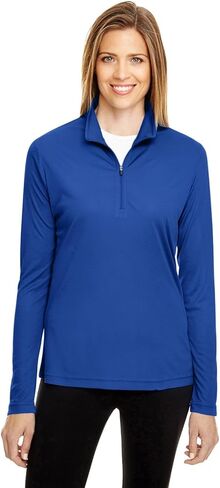 Team 365 Ladies' Zone Performance Quarter-Zip L SPORT LIGHT BLUE in Saudi Arabia