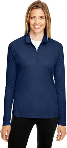 Team 365 Ladies' Zone Performance Quarter-Zip L SPORT LIGHT BLUE in Saudi Arabia