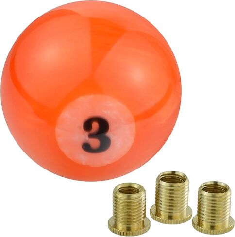 Abfer Car Shift Knob 8 Ball Gear Stick Shifter Knobs Round Shifting Lever Handle Transmission Fit for Most Automatic Manual Vehicles (Black) in Kuwait