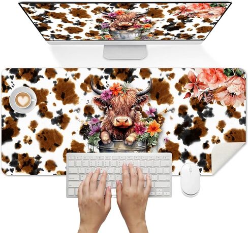 Britimes Teal Mauve Marble Desk Mat Watercolor Golden Purple Deak Pad Non-Slip Pu Leather Leather Barge Keyboard Mouse Pad Office Office Office Office و Work و Home Decor (31.5 "x15.7") in Kuwait