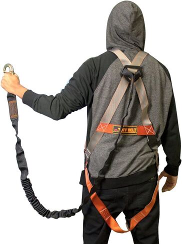 Madaco Safety Products Roof Construction Fall Protection Full Body Industrial Safety Harness Internal Shock Absorbing 6FT Lanyard Kit Size M-XXL in Saudi Arabia
