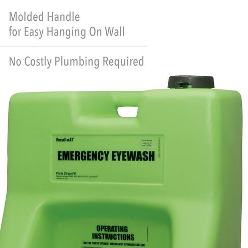 Honeywell Fendall Porta Stream II 16-Gallon Refillable Primary Emergency Eye Wash Station (with 180 oz. / 5.3 L of Saline Concentrate) in Saudi Arabia