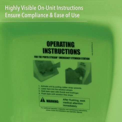 Honeywell Fendall Porta Stream II 16-Gallon Refillable Primary Emergency Eye Wash Station (with 180 oz. / 5.3 L of Saline Concentrate) in Saudi Arabia