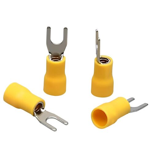 AKVIBG 245 Pcs Insulated Fork Terminal Connectors Set, U-Type Crimp Connectors Wire Forks 22-16/16-14/12-10 AWG, #8 Fork Spade Connectors for Electrical Wiring/DIY Enthusiasts in Saudi Arabia